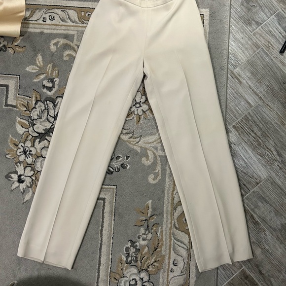 Elegant Cream Women's Pant Suit Set - Picture 6 of 8